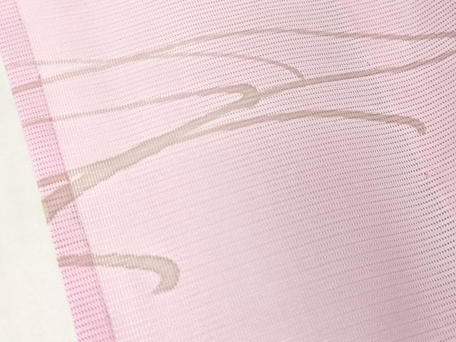 平和屋着物＊夏物 小紋 絽 舞蝶文 手描き 洗える着物 DABA4526az