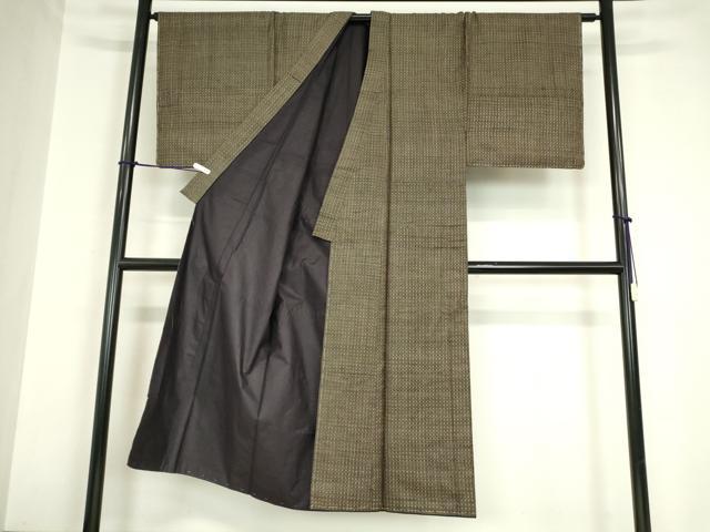 平和屋着物●男性 男柄の最高峰 西郷柄 西郷絣 本場大島紬 正絹 逸品 DABA4591az
