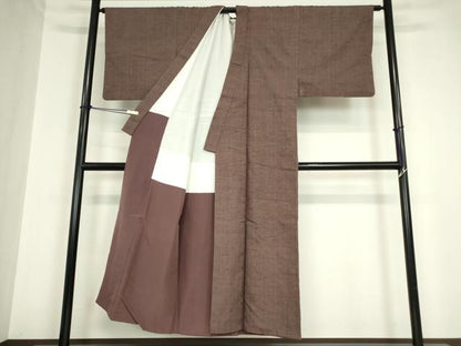 平和屋着物●男性 紬 霞文 正絹 逸品 DABA4594az
