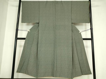平和屋着物●男性 江戸小紋 南天文 正絹 逸品 未使用 DABA4599az