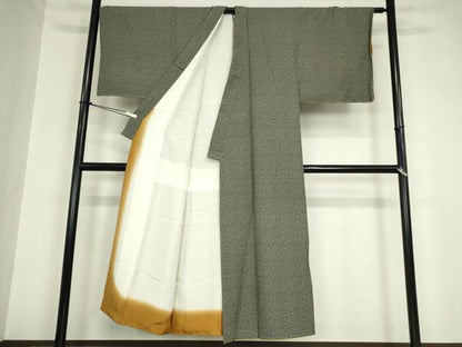 平和屋着物●男性 江戸小紋 南天文 正絹 逸品 未使用 DABA4599az