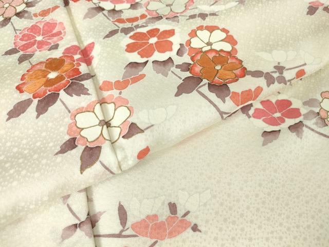 平和屋着物●訪問着 刺繍 枝花文 金彩 正絹 逸品 DABA4629az