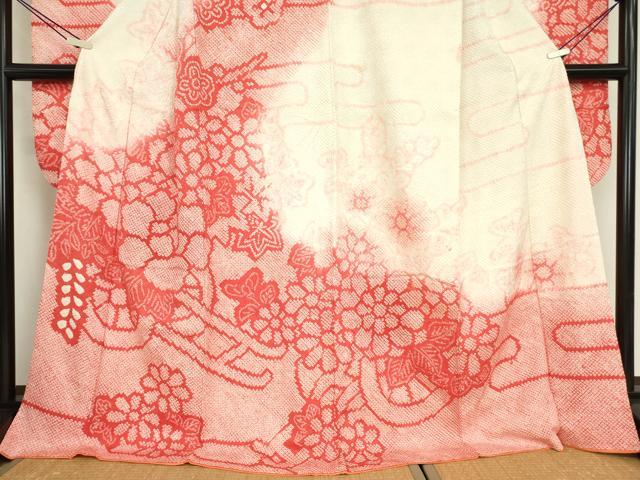平和屋着物●豪華振袖 総絞り 花車文 正絹 逸品 DABA4631az