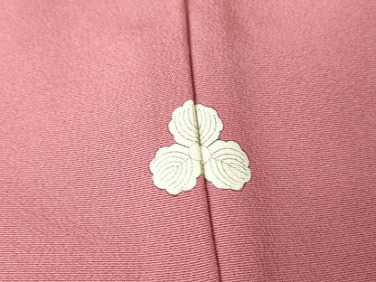 平和屋着物●上質な色無地 長春色 正絹 逸品 未使用 DABA4633az