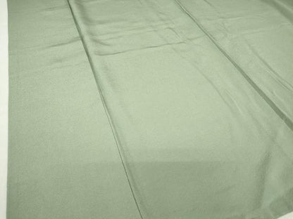 平和屋着物●上質な色無地 作家物 幻の染 岩石染 錆青磁色 正絹 逸品 DABA4635az