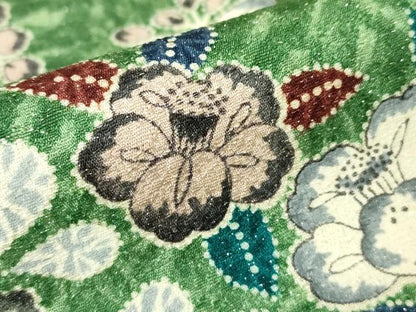平和屋着物●訪問着 辻が花 暈し染め 銀通し地 正絹 逸品 DABA4645az