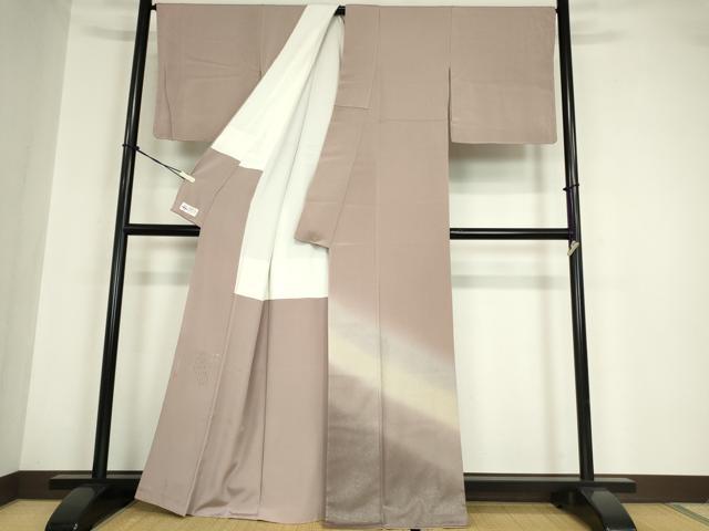平和屋着物●松尾光琳 訪問着 銀花 銀彩 やまと誂製 正絹 逸品 未使用 DABA4657az
