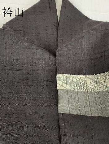 平和屋着物●訪問着 紬地 風景文 正絹 逸品 DABA4660az