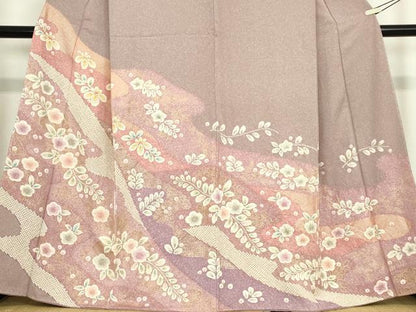 平和屋着物●訪問着 絞り 辻が花 金彩 正絹 逸品 未使用 DABA4665az