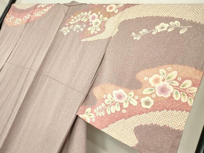 平和屋着物●訪問着 絞り 辻が花 金彩 正絹 逸品 未使用 DABA4665az