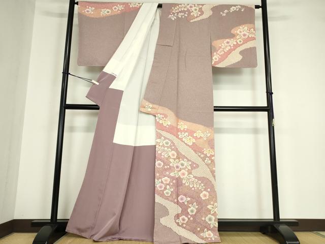 平和屋着物●訪問着 絞り 辻が花 金彩 正絹 逸品 未使用 DABA4665az