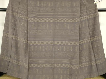 平和屋着物●訪問着 刺繍 横段草葉文 金彩 やまと金ラベル 正絹 逸品 DABA4674az