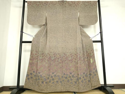 平和屋着物●訪問着 比呂巳 花尽くし 鬼しぼ縮緬 正絹 逸品 DABA4709az