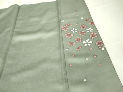 平和屋着物●訪問着 比呂巳 花尽くし 鬼しぼ縮緬 正絹 逸品 DABA4709az