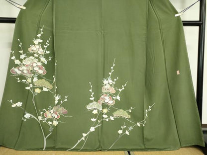 平和屋着物●訪問着 友禅 作家物 花松文 健勝苑扱い 正絹 逸品 未使用 DABA4711az