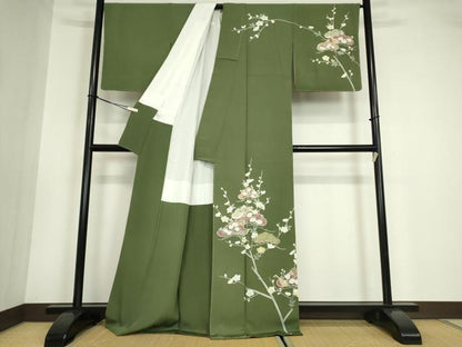 平和屋着物●訪問着 友禅 作家物 花松文 健勝苑扱い 正絹 逸品 未使用 DABA4711az