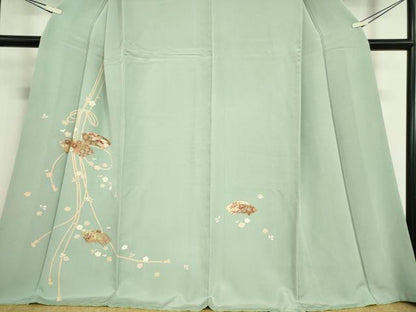 平和屋着物●訪問着 地紙花文 金彩 正絹 逸品 DABA4714az