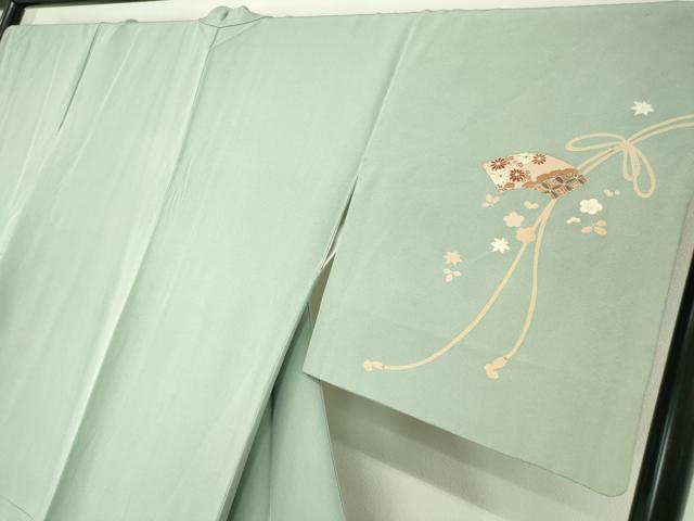 平和屋着物●訪問着 地紙花文 金彩 正絹 逸品 DABA4714az