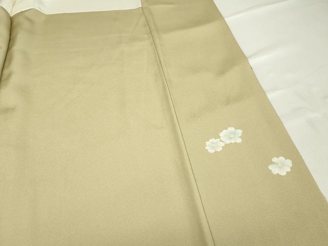 平和屋着物●京加賀糸目友禅作家　山崎巌　訪問着　枝花文　正絹　逸品　DABA4822az