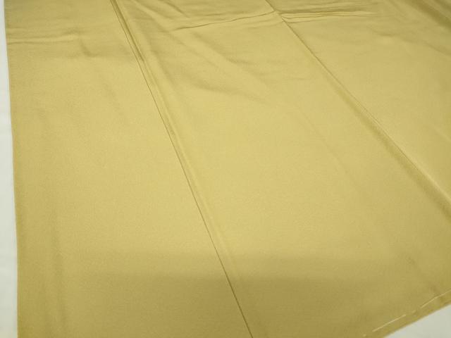 平和屋着物●上質な色無地　作家物　芥子色　正絹　逸品　未使用　DABA4823az