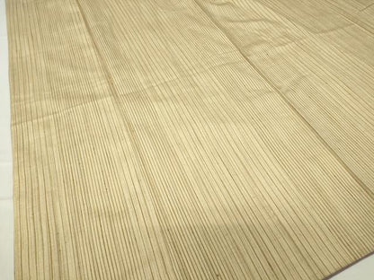 平和屋着物●上質な紬　縞　正絹　逸品　DABA4832az