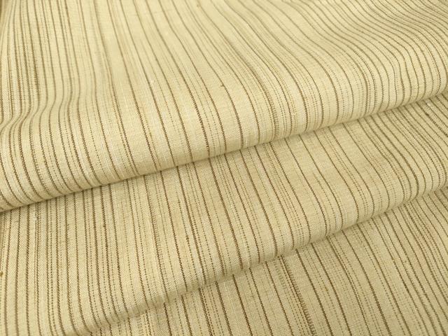 平和屋着物●上質な紬　縞　正絹　逸品　DABA4832az