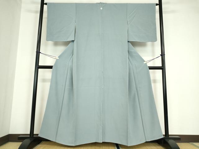 平和屋着物●上質な色無地　秘色色　正絹　逸品　未使用　DABA4841az