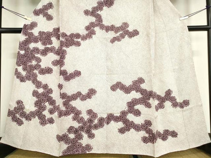平和屋着物●訪問着　総絞り　舞花文　正絹　逸品　DABA4884az