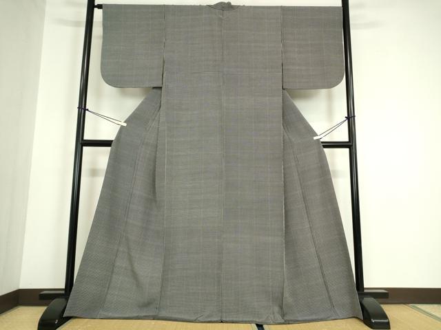 平和屋着物●江戸小紋　角通し　正絹　逸品　DABA4888az