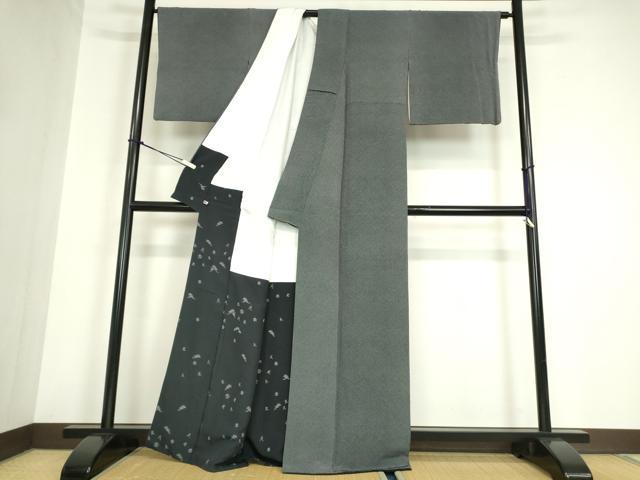 平和屋着物●江戸小紋染工房　小林染芸　小林茂徳　江戸小紋　丸文　さが美扱い　正絹　逸品　DABA4889az