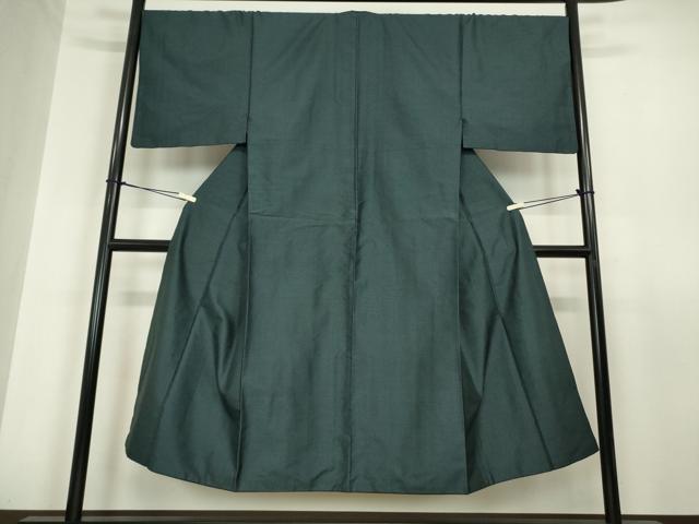 平和屋着物●男性　本場大島紬　アンサンブル　長襦袢(袷)セット　80亀甲　総詰め　正絹　逸品　DABA4893az