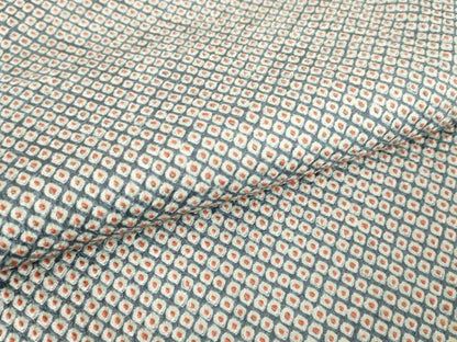 平和屋着物●大変加工の良い総絞り小紋　正絹　逸品　DABA4894az