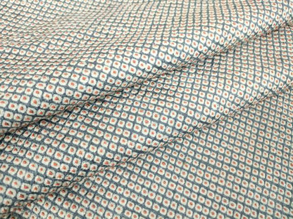 平和屋着物●大変加工の良い総絞り小紋　正絹　逸品　DABA4894az