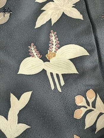 平和屋着物●訪問着 刺繍 草花文 暈し染め 金彩 正絹 逸品 DABA4914az