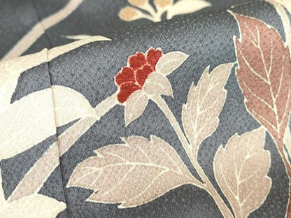 平和屋着物●訪問着 刺繍 草花文 暈し染め 金彩 正絹 逸品 DABA4914az