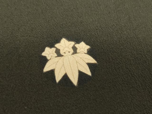 平和屋着物●アンティーク　大正ロマン　黒留袖　駒刺繍　孔雀文　金彩　正絹　逸品　DABA4925az