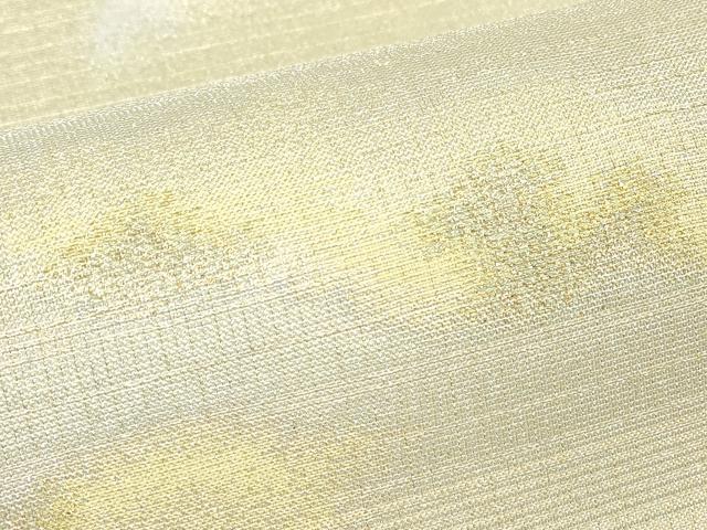 平和屋着物▽両面 六通柄袋帯 スリーシーズン 春夏秋 霞文 金銀糸 正絹 逸品 DABA4974az