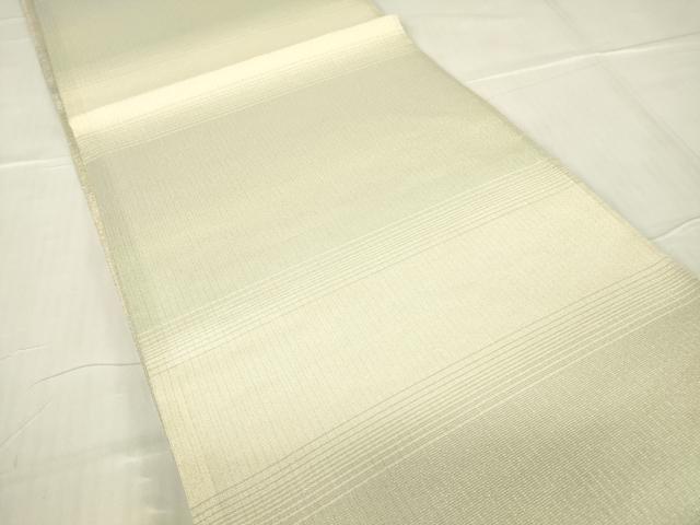 平和屋着物▽両面 六通柄袋帯 スリーシーズン 春夏秋 霞文 金銀糸 正絹 逸品 DABA4974az