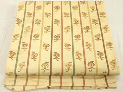 平和屋着物◎六通柄袋帯　花間道　金糸　正絹　逸品　DABA5041cd
