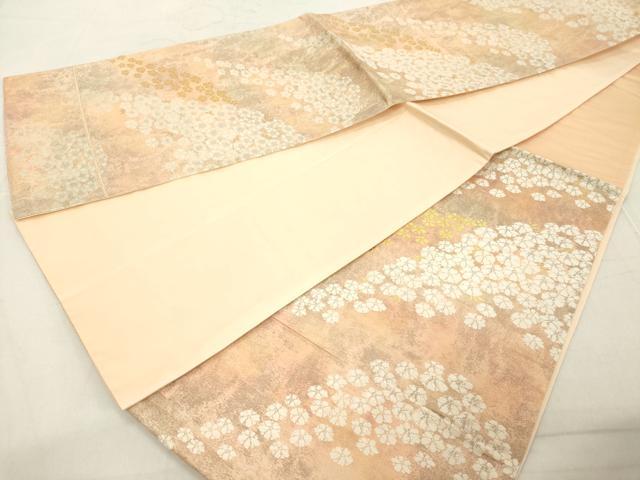 平和屋着物◎六通柄袋帯　舞花文　金銀糸　正絹　逸品　DABA5064cd