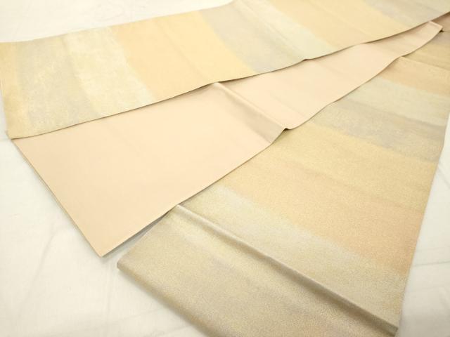 平和屋着物◎砂子綴れ　全通柄袋帯　霞文　金糸　正絹　逸品　DABA5065cd