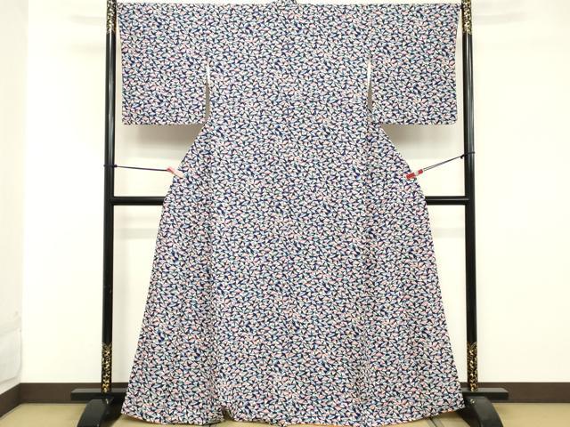 平和屋着物■上質な小紋　番傘　正絹　逸品　DABA5154cd