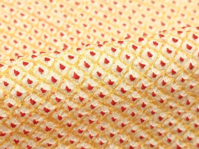 平和屋着物■大変加工の良い総絞り小紋　正絹　逸品　DABA5286cd