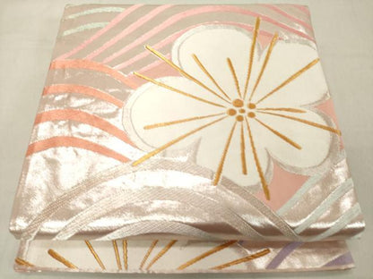 平和屋着物◎六通柄袋帯　唐織　舞花文　金銀糸　正絹　逸品　DABA5375cd