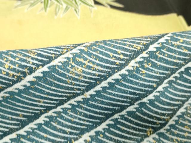 平和屋着物■豪華黒留袖　駒刺繍　枝花文　暈し染め　金彩　正絹　逸品　DABA5503cd