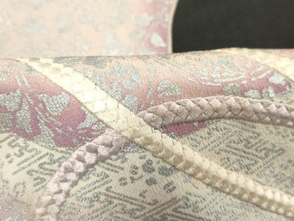 平和屋着物■豪華黒留袖　駒刺繍　結び紐文　暈し染め　銀彩　正絹　逸品　DABA5504cd