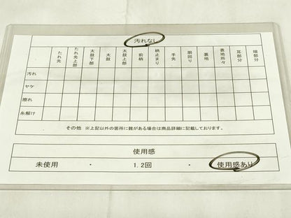 平和屋着物◎六通柄袋帯　唐織　青海波花文　金糸　正絹　逸品　DABA5962qp