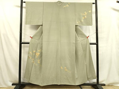 平和屋着物■訪問着　枝花　金彩　正絹　逸品　DABA6136op