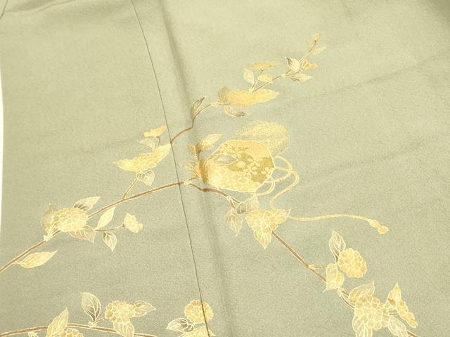 平和屋着物■訪問着　枝花　金彩　正絹　逸品　DABA6136op