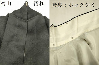 平和屋着物■訪問着　駒刺繍　霞花文　金彩　正絹　逸品　DABA6149op